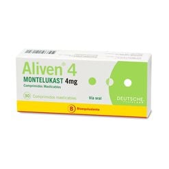 Aliven 4 mg  x 30 Comprimidos Masticables - Deutsche pharma