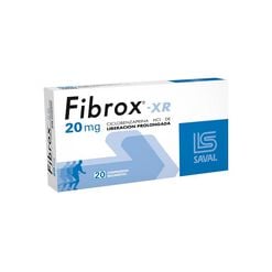 Fibrox XR 20 mg x 20 Comprimidos Recubiertos de Liberación Prolongada - Saval s.a.