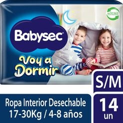 Pañal Babysec Voy a dormir