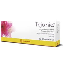 Product image of Tejania 0,075 mg x 28 Comprimidos Recubiertos - Gedeon richter chile spa