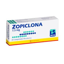 Product image of Zopiclona 7.5 mg x 30 Comprimidos Recubiertos MINTLAB CO SA