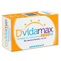 Product image of Dvida Max 2000 UI x 30 Cápsulas Blandas - Andromaco s.a.