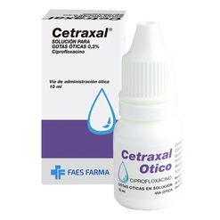 Cetraxal 0,3 % x 10 mL Solucion para Gotas Oticas - Faes farma chile