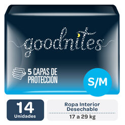 Product image of Ropa Interior para dormir Goodnites M 14 un - Huggies