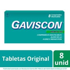 Gaviscon Comprimidos Masticables Original x8 - Reckitt benckiser