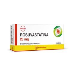 Rosuvastatina 20 mg x 30 Comprimidos Recubiertos SEVEN PHARMA CHILE SPA