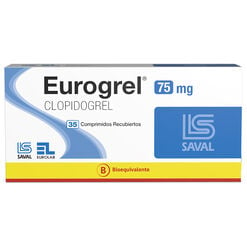 EUROGREL Clopidogrel 75 mg 35 comprimidos - Saval s.a.