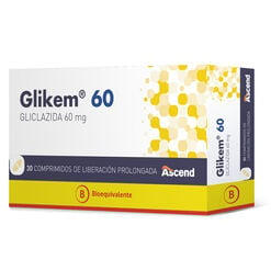 Glikem 60 mg x 30 Comprimidos de Liberación Prolongada - Ascend