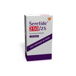 Seretide 250 mcg/25 mcg/Dosis x 120 Dosis Aerosol para Inhalación Oral - Glaxosmithkline chile