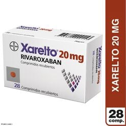 Xarelto 20 mg x 28 Comprimidos Recubiertos - Bayer de chile s.a.