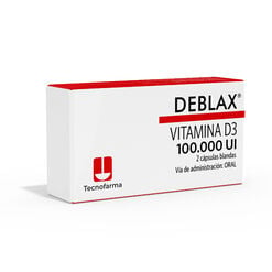 Deblax 100000 UI X 2 Capsulas Blandas - Tecnofarma s.a.