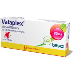 Valaplex 80 mg x 30 Comprimidos Recubiertos - Chile