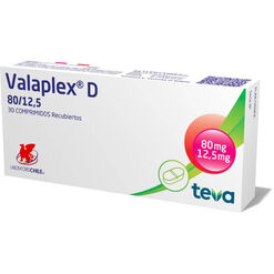 Valaplex D 80 mg/12.5 mg x 30 Comprimidos Recubiertos - Chile