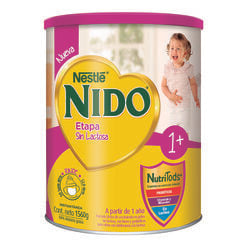 Product image of Fórmula Láctea Nido Etapa 1+ Sin Lactosa 1560g