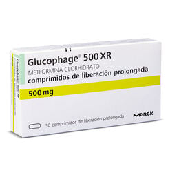 Glucophage XR 500 mg x 30 Comprimidos de Liberación Prolongada - Merck