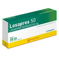 Losapres 50 mg x 30 Comprimidos Recubiertos - Megalabs chile s.a