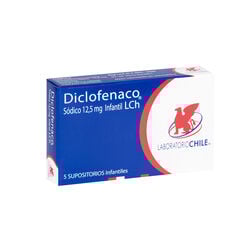 Product image of Diclofenaco 12.5 mg x 5 Supositorios Infantil CHILE