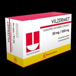 Product image of Vilzermet 50 mg/500 mg x 60 Comprimidos - Tecnofarma s.a.