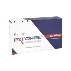 Exforge 10 mg/160 mg x 28 Comprimidos Recubiertos - Novartis