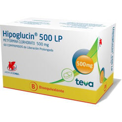 Hipoglucin LP 500 mg x 60 Comprimidos de Liberación Prolongada - Chile