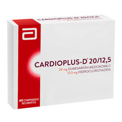 Cardioplus-D 20 mg/12.5 mg x 40 Comprimidos Recubiertos - Recalcine s.a.