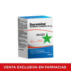 Duromine 30 mg x 30 Capsulas de Liberación Prolongada - Pasteur