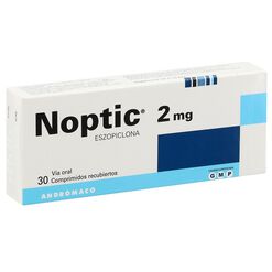 Product image of Noptic 2 mg x 30 Comprimidos Recubiertos - Andromaco s.a.