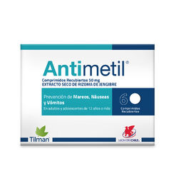 Product image of Antimetil 50 Mg 6 Comprimidos - Chile