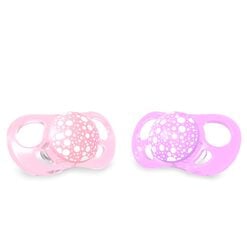 Chupete Twistshake 0-6M 2Un Rosa/Morado