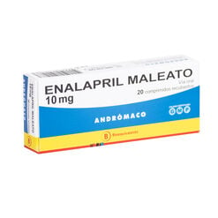 Product image of Enalapril 10 mg x 20 Comprimidos ANDROMACO S.A.