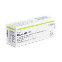 Insulina Insulatard HM 100 UI/mL Suspension Inyectable x 1 Unidad - Novonordisk