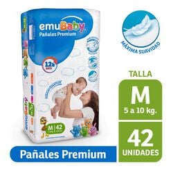 Pañal Emubaby M 42un