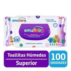 Emubaby Toalla humeda superior X100 - Emuwipes