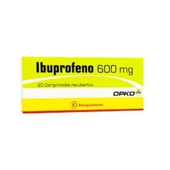 Product image of Ibuprofeno 600 mg x 20 Comprimidos Recubiertos OPKO CHILE S.A.