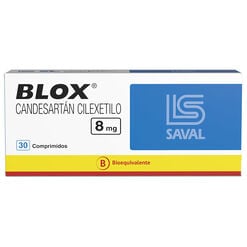 BLOX Candesartán cilexetilo 8 mg 30 comprimidos - Saval s.a.