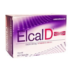 Product image of Elcal D 500mg/800UI x 60 Cápsulas - Andromaco s.a.