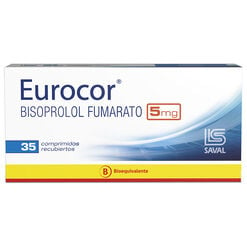 EUROCOR Bisoprolol Fumarato 5 mg 35 comprimidos - Saval s.a.