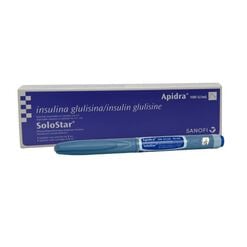 Insulina Apidra Solostar 100 UI/mL Solucion Inyectable x 1 Cartucho 3 mL - Sanofi - aventis