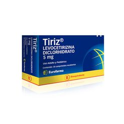 Tiriz 5 mg x 30 Comprimidos Recubiertos - Eurofarma chile