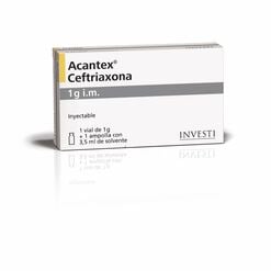 Acantex 1 g IM x 1 Vial Polvo Para Solucion Inyectable Con Solvente - Roche ltda.