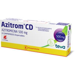 Azitrom 500 mg Caja 6 Comp. Dispersables - Chile