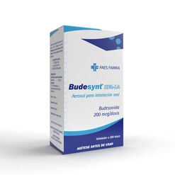 Product image of Budesynt HFA 200 mcg/dosis Aerosol para Inhalación Oral Envase 200 dosis - Faes farma chile