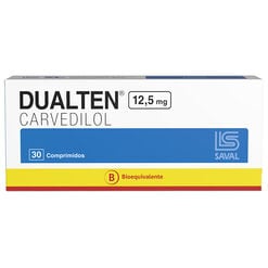 DUALTEN Carvedilol 12,5 mg 30 comprimidos - Saval s.a.