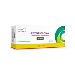 Product image of Eszopiclona 3 mg x 30 Comprimidos Recubiertos - Seven pharma chile spa