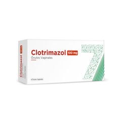 Product image of Clotrimazol 100 mg x 6 Óvulos Vaginales - Seven pharma chile spa