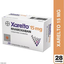 Xarelto 15 mg x 28 Comprimidos Recubiertos - Bayer de chile s.a.