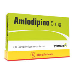 Product image of Amlodipino 5 mg x 30 Comprimidos OPKO CHILE S.A.