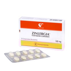 Product image of Zinlergia 180 mg x 30 Comprimidos - Dm pharma