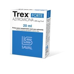 Trex Forte 400 mg/5 mL x 20 mL Polvo Para Suspensión Oral Con Solvente - Saval s.a.