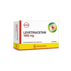 Product image of Levetiracetam 1000 mg x 30 Comprimidos Recubiertos SEVEN PHARMA CHILE SPA